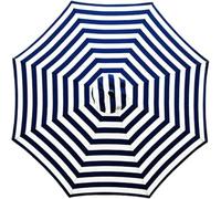 Housses Pour Parasols de Jardin, 6 Baleines / 8 Baleines, Protection Uv, Imperméable, Convient Pour Jardin, Piscine Ou Terrasse, Rayures Bleues, 3 M / 6 Baleines