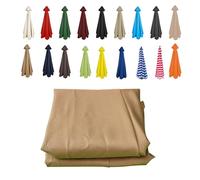 Housses pour parasols de Jardin, Auvent de Rechange for Parasol de marché à 6-8 Baleines, 200-350 cm, Multicolore(Khaki,8 RIBS/300CM(9.8FT))