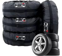 Housses pour pneus de roues 13-17 pouces set de 4pcs imperméables avec poignée