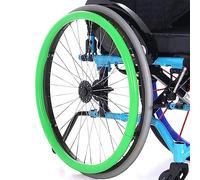 Housses pour poignées de fauteuil roulant, Couvertures De Jante De Poussée De Fauteuil Roulant, Couverture En Silicone D'anneau De Roue Arrière, Main Courante, Accessoires
