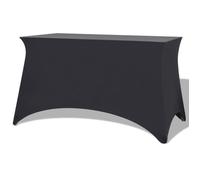 Housses pour table - vidaXL - 2 pcs - 120x60,5x74 cm - Anthracite - Synthétique