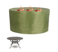 Housses pour Tables de Jardin Rond 180×89cm, Bache de Protection Table de Jardin Ronde Imperméable, Coupe-Vent, Anti-UV, Résistant à la Déchirure, Oxford 420D Housse de Protection Table