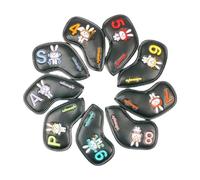 Housses pour têtes de Clubs de Golf | 9 pièces Motif Lapin Style Constellation Accessoires pour golfeurs - Housse de Driver,pour Hommes, Femmes, Petite Amie, père, Grand-père, Amateurs