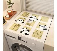 Housses Protection Pour Le Dessus De Machine à Laver,Panda En Bambou,Tapis De SéChage Rapide Pour Lave-Linge Et SèChe-Linge,Motif Pattes De Chat,Anti-PoussièRe,AntidéRapantes (Color 4,60 x50 cm)