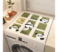 Housses Protection Pour Le Dessus De Machine à Laver,Panda En Bambou,Tapis De SéChage Rapide Pour Lave-Linge Et SèChe-Linge,Motif Pattes De Chat,Anti-PoussièRe,AntidéRapantes (Color 3,60 x50 cm)