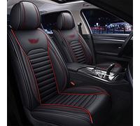 Housses Protection Siège Pour Nissan Pour Leaf Pour X Trail T31 Housse Siège Voiture Cuir Pour Almera N16 Pour Primera P12 Pour Teana J32 Pour Qashqai J10 Pour Note Pour Murano Z51(Black Red LINE)