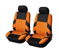 Housses Protection siège Voiture Housses De Siège De Voiture En Tissu Polyester, 2 Pièces, Housses De Protection, Décoration De Sièges De Voiture, Accessoires D'intérieur Housse siège Voiture(Orange 2