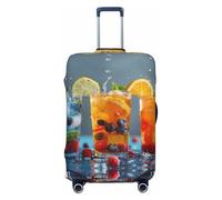 Housses rafraîchissantes pour bagages de voyage infusées de fruits, housses élastiques pour valises de 45 à 81 cm, Noir, CH