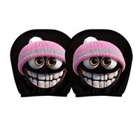 Housses Repose Tête Auto Cartoon Amusant - Accessoires Véhicule 2 Pièces,Housses d'Appui-Tête pour Véhicules | pour Automobilistes SUV Camping Cars Voyageurs Trajets Quotidiens Road Trips