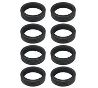 Housses rouges pour bagages, housses de toit de valise, chaussures à rouleaux en silicone, valise, protection de roue, 8 renforts de roue de valise, housse de protection de roue, Eight Trumpets, Voir