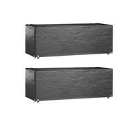 Housses salon de jardin 2pcs 8oillets 192x82x65cm rectangulaire 3155349