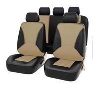 Housses Siège Auto Cuir pour Nissan Note 2010-2012, Ensemble CompletAvant Et Arrière étanche Cuir Confortable Respirant Couvre-Siège Accessoires,D/Black-Rice