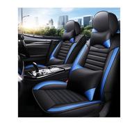 Housses Siège Auto Housse de siège de Voiture Universelle Couverture complète pour Peugeot 207 207CC 207 SW 206 206CC 206 SW 208 307 308 2008 3008(Black Blue 5 Seat m)