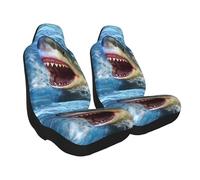 Housses Siège Auto Le Requin Ouvre Grand La Gueule Et Se Prépare À Attaquer. Lot De 2 Housse De Siège Voiture Universelle Couvre Sièges pour Avant pour Hommes Femmes Bus 52X138Cm
