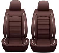 Housses Siège Avant Voiture pour Jaguar XJ (X308) 1998-2002, Cuir Confortable Antidérapant Imperméable et Protecteur d’Assise,Coffee
