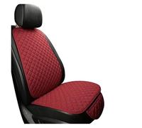 Housses Siège Housse De Siège Voiture Universelle en Lin Coussin D'été pour l'avant Et L'arrière pour Berline SUV Pick-up Protection Intérieure De Voiture Ensembles Housses Siège(Red 1 Piece)