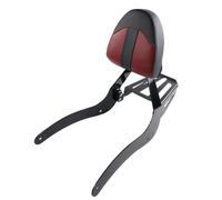 Housses siège Moto pour Indian pour Scout/Scout Sixty/ABS/100e Anniversaire 2015-2024 Sissy Bar De Dossier Amovible pour Moto Protection pour Porte-Bagages Arrière(Black Red)