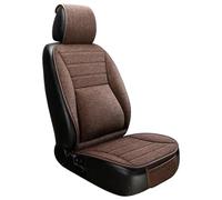 Housses Siège Pour VW Pour Golf 6 1 Pièces Housses De Siège Avant De Voiture Universelles En Lin Accessoires De Protection Intérieure(Brun)