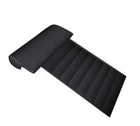 Housses Siège Voiture Coussin Siège Extensible Pour Conducteur Housse Coussin Soutien Jambe Universelle En Cuir Mousse À Mémoire Forme Tapis Rembourrage Extensible Siège Housses Siège De Voiture(Black