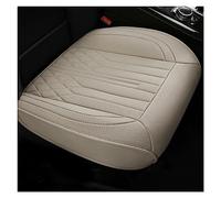 Housses Siège Voiture En Cuir PU Tapis Coussin Housse Universelle Pour Sièges Protecteur Chaise Accessoire Intérieur Housses Siège Avant Voiture(Front Seat-Beige)
