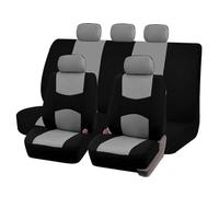 Housses Siege Voiture Ensemble Complet pour Peugeot 3008 2013-2025, Polycoton Tissu Avant Et Arrière Housse De Siege Intérieurs Auto Accessoires,B/Grey