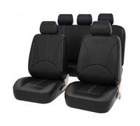 Housses Siege Voiture Ensemble Complet pour Renault Captur 2013-2026, Couverture Cuir Siege Avant Et ArrièRe Nonslip Respirant Accessoires Interieur,A/Black