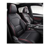 Housses siège Voiture Housses de siège Voiture en PU Accessoires d'intérieur Automobile pour Peugeot 2008 307 308 SW 5008 206 301 207(Full Set-Black Red)