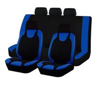 Housses siège voiture Housses Siège Universelles En Polyester Respirant Ensemble Complet, Compatibles Avec La Plupart Des Voitures, SUV Et Camions Protection Siege(5pcs bleu)
