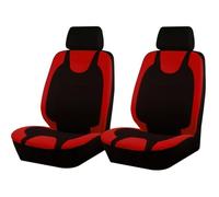 Housses siège voiture Housses Siège Universelles En Polyester Respirant Ensemble Complet, Compatibles Avec La Plupart Des Voitures, SUV Et Camions Protection Siege(2pcs rouge)