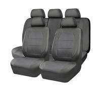 Housses Siège Voiture pour Chevrolet pour Sonic pour Freed pour City pour Geely pour Atlas pour Peugeot 208 Housse De Siège Auto en Cuir Ensemble Complet D'accessoires Housses Siège De Voiture(Gray)