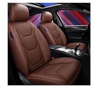 Housses Siège Voiture Universelles En Cuir PU Pour Civic Pour Accord Pour City Pour Fit Pour URV Pour CRV Pour XRV Pour HRV Pour Jazz Pour Vezel Housses Siège Avant Voiture(Café)