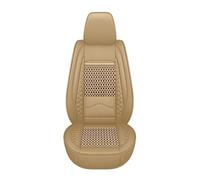 Housses Sieges Housse de siège de Voiture en Cuir Respirant, en Soie glacée, pour JAC J6 S3 S2 S5 JS4 J5 T5 Voiture Ensembles Housses(Beige)