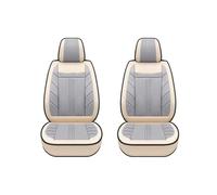 Housses Sieges Housse Siège Auto Universelle Lin pour Mitsubishi pour ASX L200 pour Outlander pour Eclipse pour Space pour Star pour Pajero pour Sport Voiture Ensembles Housses(2Pcs-Balck Beige)