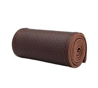 Housses Volant Voiture Couverture Tressée Volant Voiture Couvre-volant Accessoires Automobiles Accessoires D'intérieur Voiture(Dark Brown)
