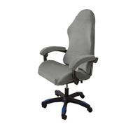 Houssesdechaise De Gaming Housse de chaise en velours ticked Esports, housse de siège extensible for chaise de jeu d'ordinateur de bureau et de jeu à domicile avec housse d'accoudoir(LightGrey)