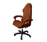 Houssesdechaise De Gaming Housse de chaise en velours ticked Esports, housse de siège extensible for chaise de jeu d'ordinateur de bureau et de jeu à domicile avec housse d'accoudoir(Caramel)