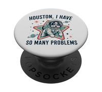 Houston I Have So Many Problems Astronaute Chien Drôle PopSockets PopGrip Adhésif