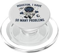 Houston I Have So Many Problems Astronaute Chien Drôle PopSockets PopGrip pour MagSafe