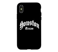 Houston - Texas - Gothic/Old School Design - Classic Coque pour iPhone X/XS