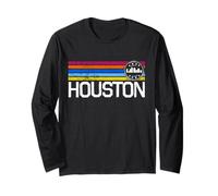 Houston Texas Ville Natale Houston City Skyline Voyage Manche Longue