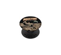 Houston We Dont Have A Problem Funny Astronomy Vintage PopSockets PopGrip Adhésif