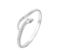 Housunzi Bracelets Joncs Serpent en Argent Pur S999 Bracelet Manchette Vintage Ouvert en Forme de Serpent Bracelets Réglables en Argent Serpent Enroulé Bijoux Cadeaux pour Femmes et Filles