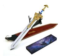Housunzi Elden Rings Royal Greatsword Modèle - Entièrement en métal - 30 cm Coffret Cadeau Inclus Jeux Objets de Collection Souvenirs Décoration de Bureau Cadeau d'anniversaire pour Homme