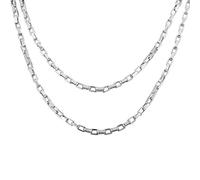 HOUSWEETY Acier Inoxydable Chaine/Collier Maille Venitienne Box Chain Necklace pour Femme et Homme Longueur 60CM