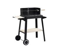 vidaXL Barbecue au charbon de bois avec roulettes 45367