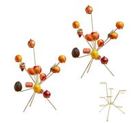 HOUXIANDOU Coupe À Fruits Explosive, Feux D'artifice Sur La Table, Décoration De Centre De Table En Métal, Présentoir À Fruits, Pour Centre De Table De Cuisine Ou De Salle À Manger (2 pièces)