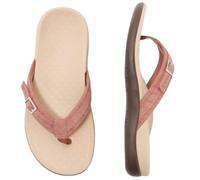 HOUXIANDOU Sandales Orthopédiques D'été Sabine, Sandales Orthopédiques Sabine, Tongs Pour Femmes, Sandales à Tongs Antidérapantes Avec Soutien De La Voûte Plantaire (Rose,39)