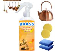 HOUXIANDOU Spray De Polissage Et De Nettoyage Instantané pour Laiton, Dissolvant Instantané De Ternissure pour Laiton Et Cuivre, Nettoyant Et Polissant pour Laiton (1 Bouteille)