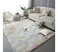 HOUXINZ Tapis de Sol 240 x 240 cm Lavable en Machine Tapis Salon Moderne Extra Large pour Chambre à Coucher, Salon, Multicolore