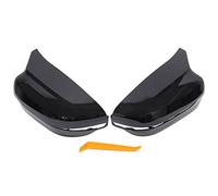 HouYeen Coques de rétroviseurs avant gauche et droit pour B-M-W 3 5 Series G20 G30 G80 F90 318d 318i 320d 320i 330e 520d 525d 530e Noir brillant